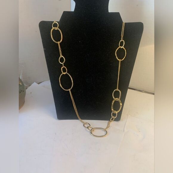 Chloe + Isabel Gold-tone Circle Chain Fashion Necklace - Picture 2 of 6
